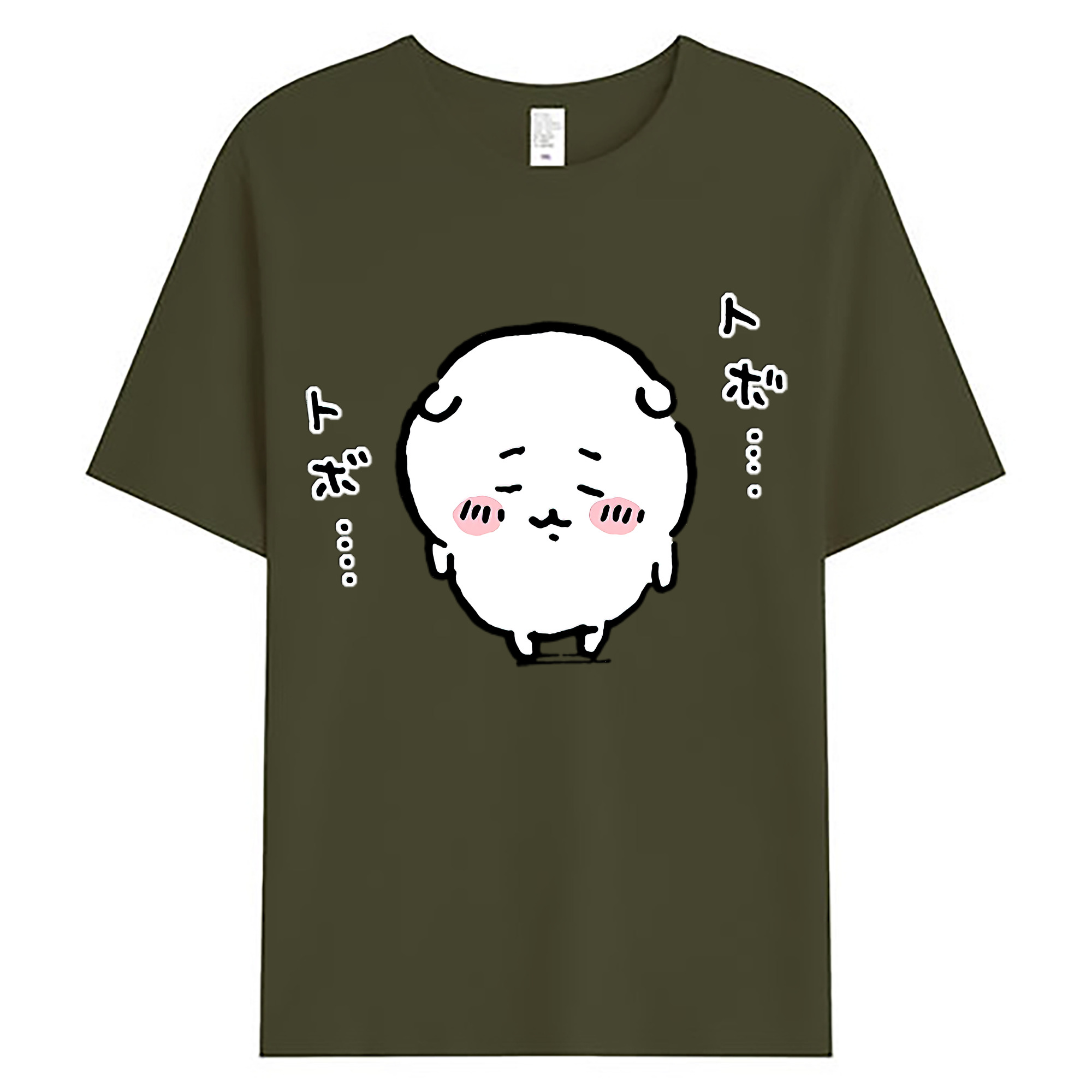 （画像用） ちいかわ ちいかわ Chii-kawa chiikawa 綿100％ メンズ半袖Tシャツ｜肌触りやわらか＆通気性